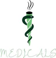 medicos símbolo logo vector archivo