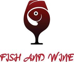 Fish And Wine Logo Vector File