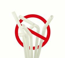 stop using plastic straws concept photo