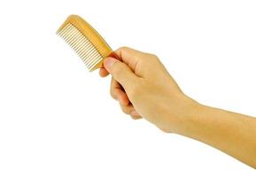 hair comb isolated clipping path photo