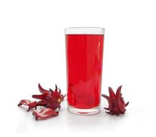 hibiscus tea or roselle juice photo