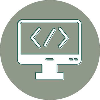 icono de vector de código