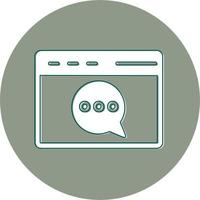 Web chat Vector Icon