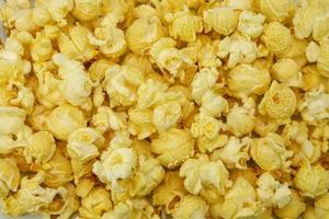 heap of salty popcorn background photo