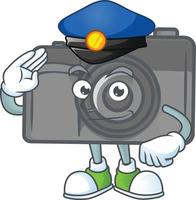 Digital camera mascot icon design vector