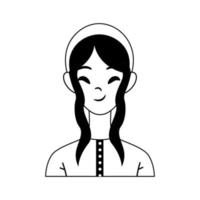 Vector illustration of Avatar woman