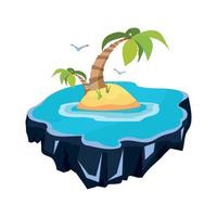 Vector illustration of Island