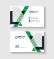 Modern Creative and Clean Business Card, Double-sided Visiting Card or Name Card Template vector