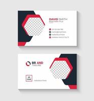 Modern Creative and Clean Business Card, Double-sided Visiting Card or Name Card Template vector