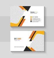 Modern Creative and Clean Business Card, Double-sided Visiting Card or Name Card Template vector