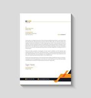 Business letterhead, Letterhead template with various colors, Letterhead template in flat style, Modern company letterhead template design vector