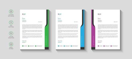 Company letterhead design template vector