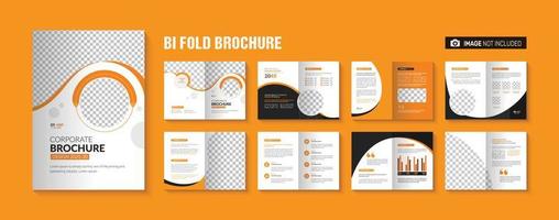 bifold negocio empresa perfil folleto modelo diseño vector