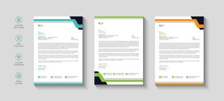 Company letterhead design template vector