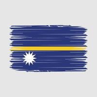 Nauru Flag Brush Vector Illustration