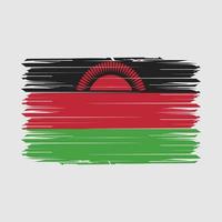 Malawi Flag Brush Vector Illustration