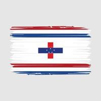 Netherlands Flag Brush Vector Illustration