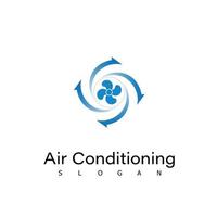 air conditioning cool fan temprature isolated technology vector