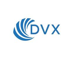 DVX letter logo design on white background. DVX creative circle letter logo concept. DVX letter design. vector