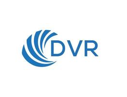 DVR letter logo design on white background. DVR creative circle letter logo concept. DVR letter design. vector