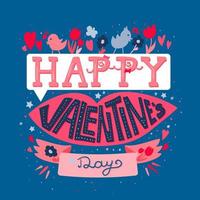 Feliz día de San Valentín vector