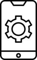 Mobile Settings Vector Icon