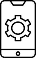 Mobile Settings Vector Icon