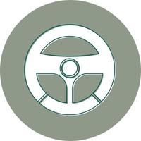 Steering Wheel Vector Icon