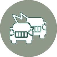 Accident car Vector Icon