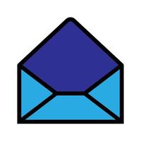 Open mail icon line isolated on white background. Black flat thin icon on modern outline style. Linear symbol and editable stroke. Simple and pixel perfect stroke vector illustration