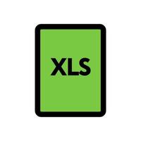 XLS file icon line isolated on white background. Black flat thin icon on modern outline style. Linear symbol and editable stroke. Simple and pixel perfect stroke vector illustration.