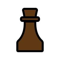 Chess icon line isolated on white background. Black flat thin icon on modern outline style. Linear symbol and editable stroke. Simple and pixel perfect stroke vector illustration
