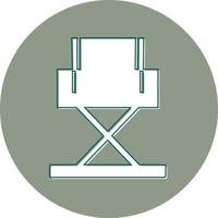 icono de vector de silla de director