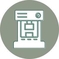 Hydraulic Press Vector Icon