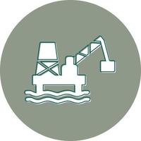 Oil Mining Vector Icon