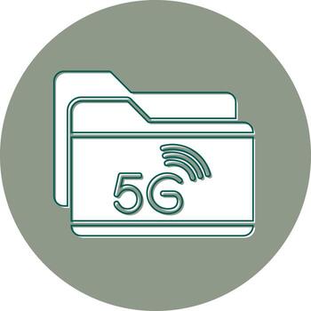 icono de vector de carpeta