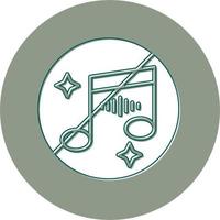 No Music Vector Icon