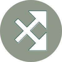 intersecarse vector icono