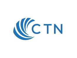 CTN creative circle letter logo concept. CTN letter design.CTN letter logo design on white background. CTN creative circle letter logo concept. CTN letter design. vector