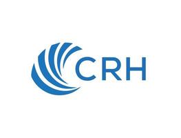CRH letter logo design on white background. CRH creative circle letter logo concept. CRH letter design. vector
