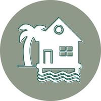 Beach House Vector Icon