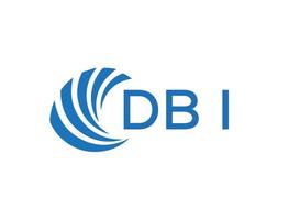 DBI letter logo design on white background. DBI creative circle letter logo concept. DBI letter design. vector