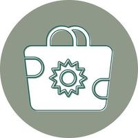 Beach Bag Vector Icon