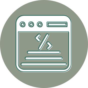 icono de vector de codificación