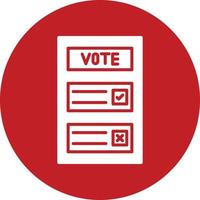 Ballot Vector Icon