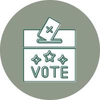 icono de vector de caja de votación