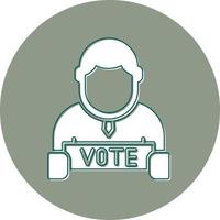 icono de vector de votación