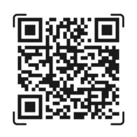 Icon of the QR code. Vector illustration