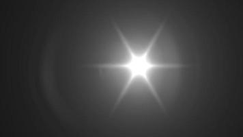 Weiß Linse hell Linse Fackel Beleuchtung abstrakt Bewegung Hintergrund, Objektiv aufflackern, einstellen von Licht Leckagen Film bewirken auf schwarz Hintergrund, Sonnenlicht Linse Fackel Auswirkungen auf schwarz Hintergrund video