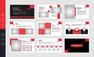 Business presentation design template vector